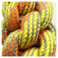Ring Tug Rope Dog Toy - Orange / Yellow