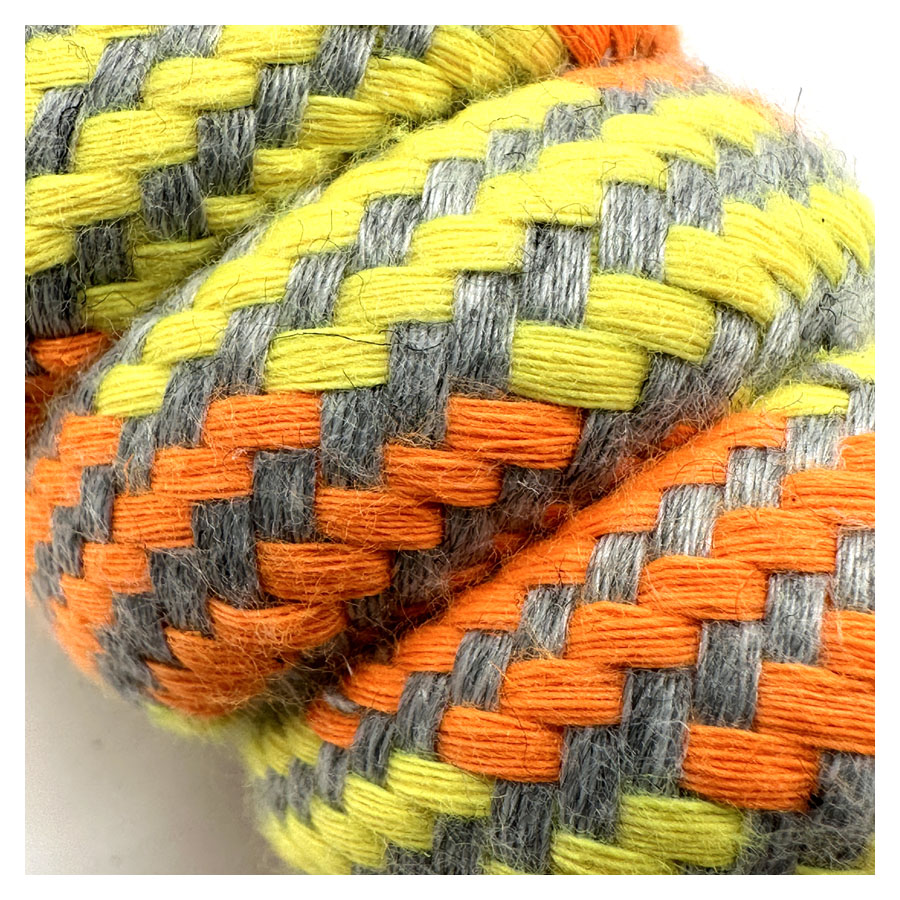 Tug Rope Dog Toy - Orange / Yellow