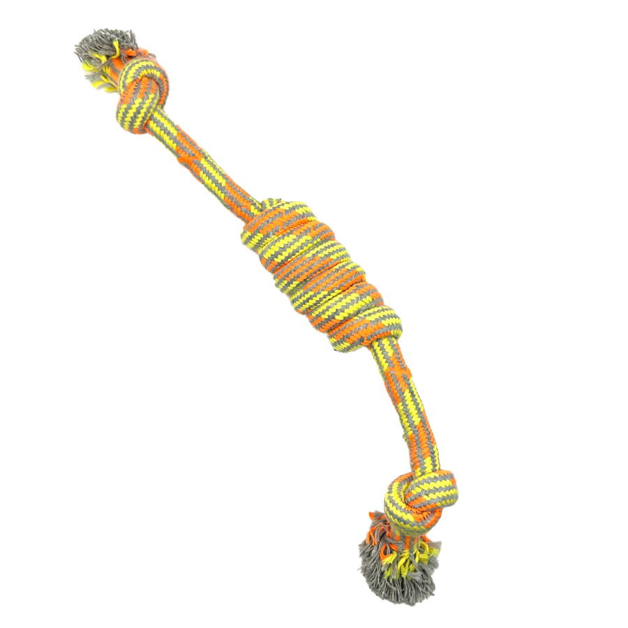 Tug Rope Dog Toy - Orange / Yellow