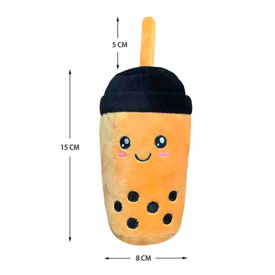 Bubble / Pearl Milk Tea Themed Squeaky Dog Plush Toy