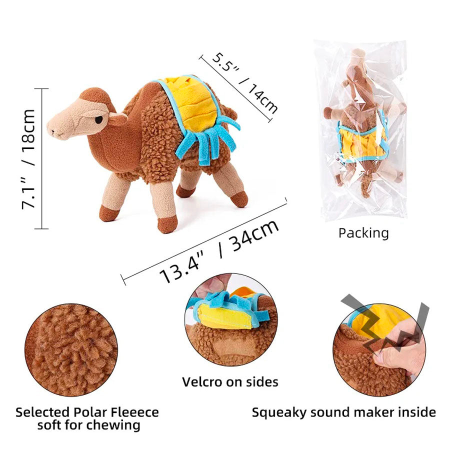 Camel Themed Dog Snuffle Toy