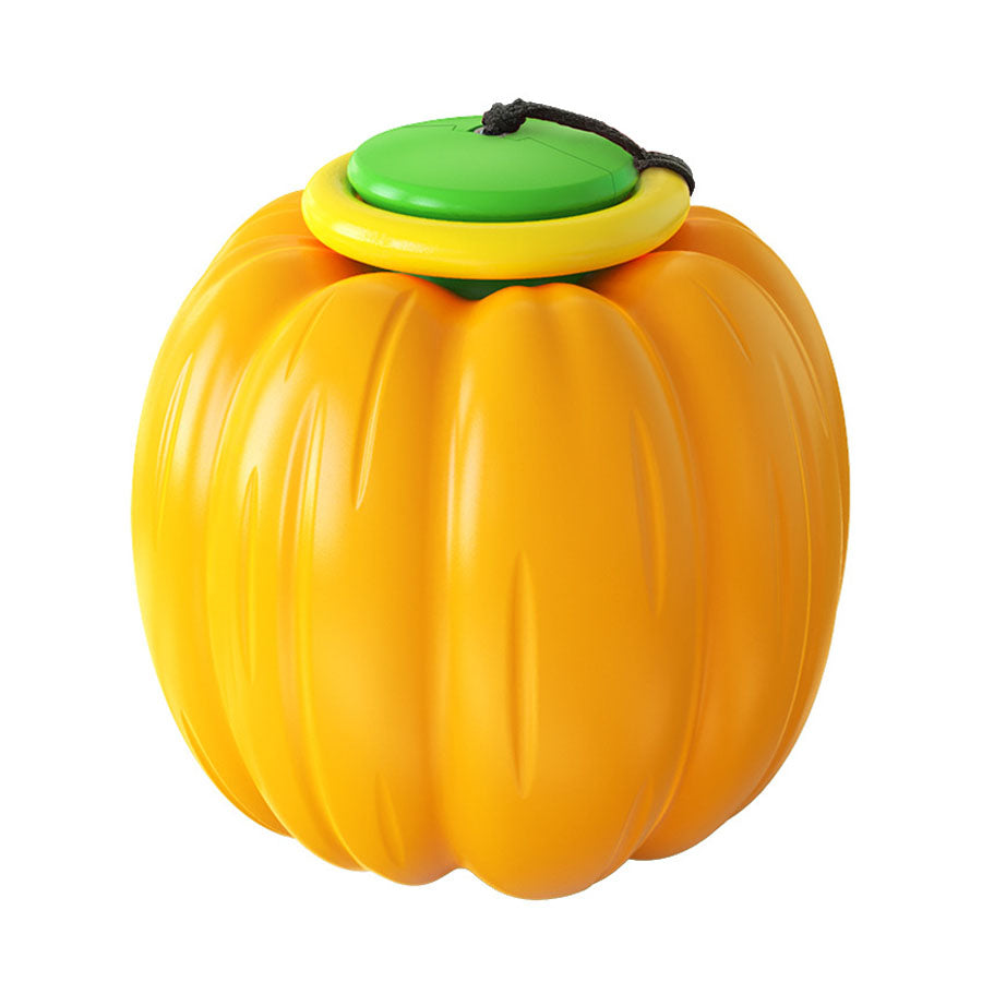 Excite, Throw, and Chase Retractible Pumpkin Dog Chew Toy