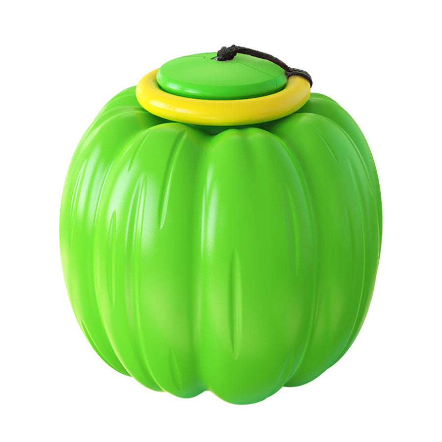 Excite, Throw, and Chase Retractible Pumpkin Dog Chew Toy