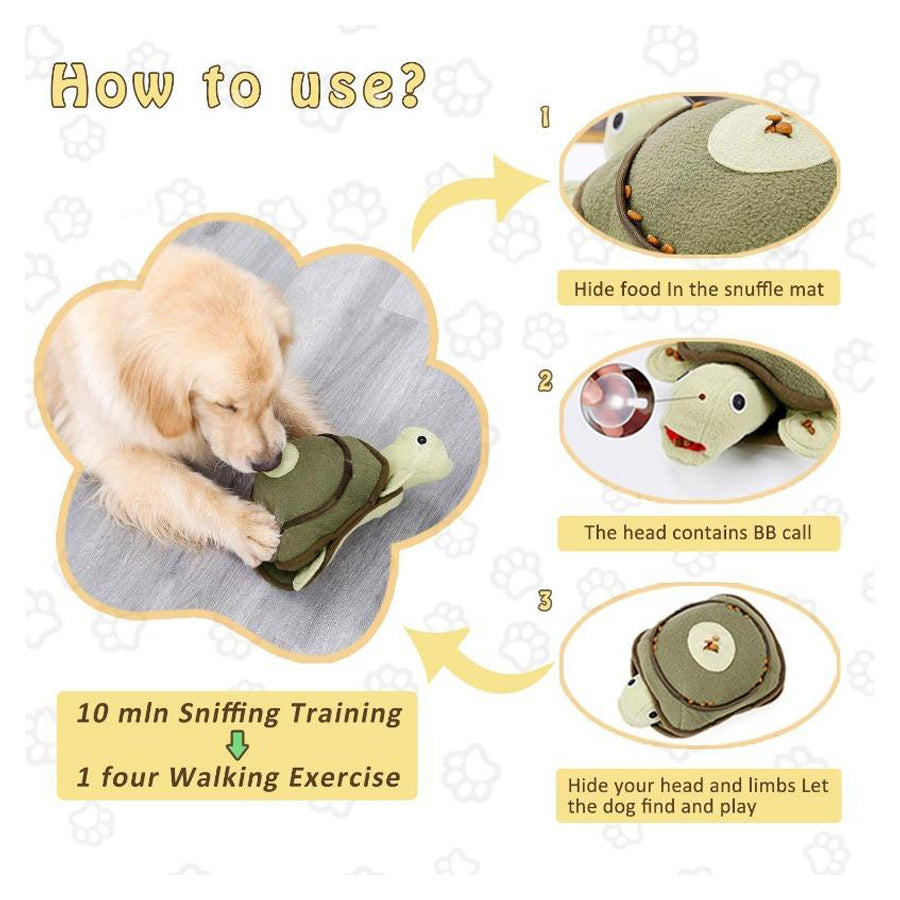 Doglemi Turtle themed dog snuffle toy 9