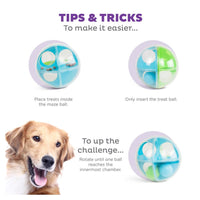 A-Maze Ball Dog Puzzle Treat Dispensing Toy | Outward Hound