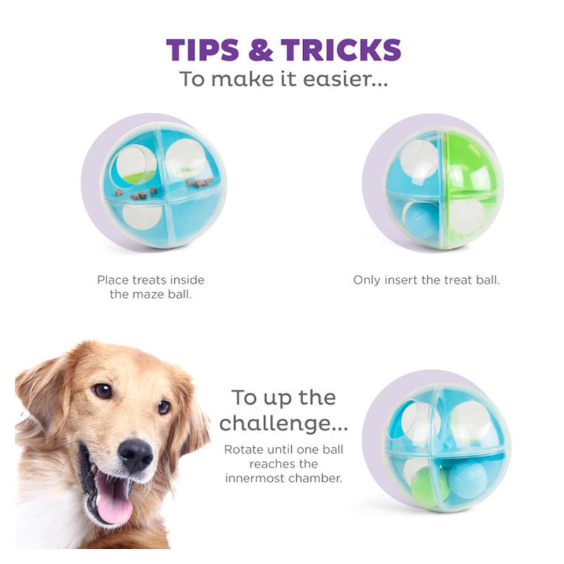 A-Maze Ball Dog Puzzle Treat Dispensing Toy | Outward Hound