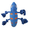 Chameleon Themed Plush Rope Dog Toy