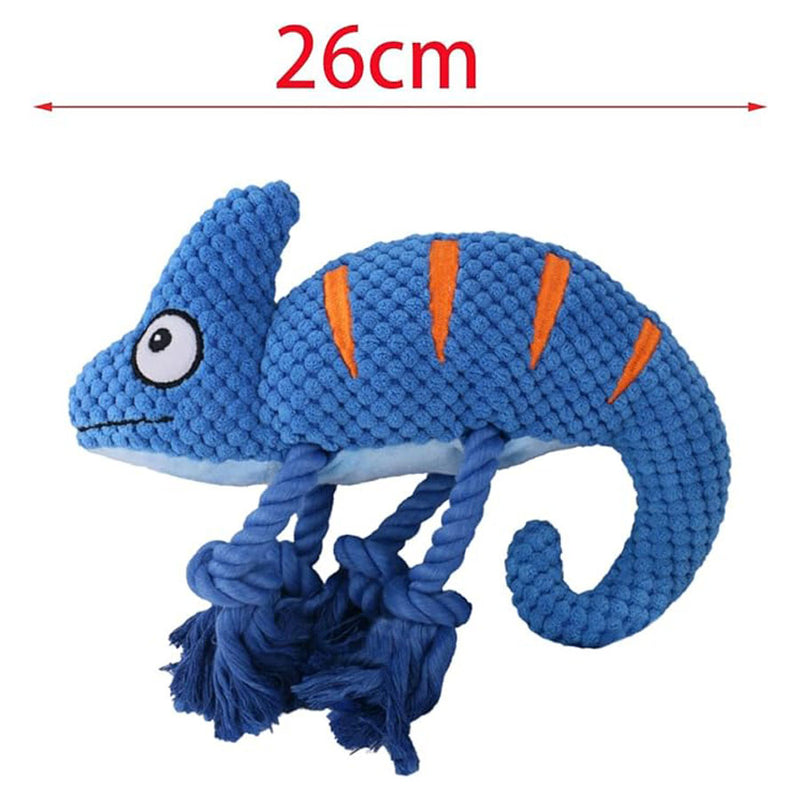 Plush Rope Chameleon Themed Plush Rope Dog Toy – Teddys