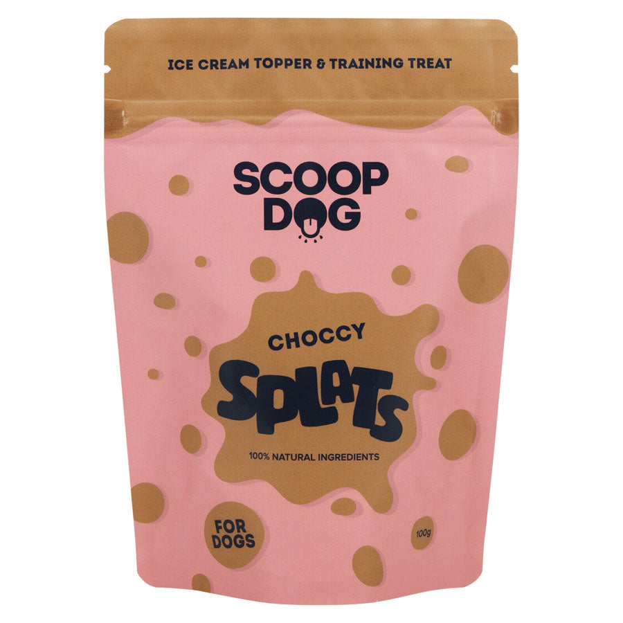 Choccy Splats Dog Treats | Scoop Dog