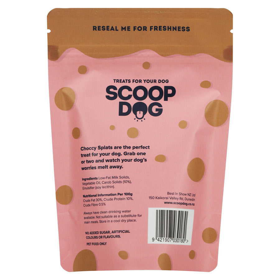 Choccy Splats Dog Treats | Scoop Dog