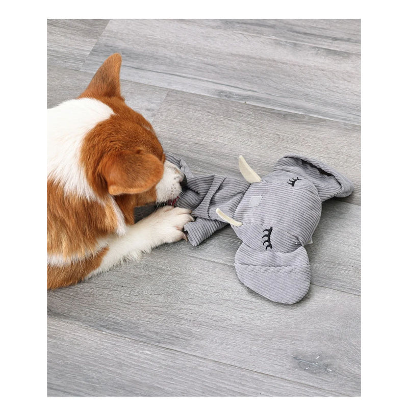 Elephant design dog snuffle toy