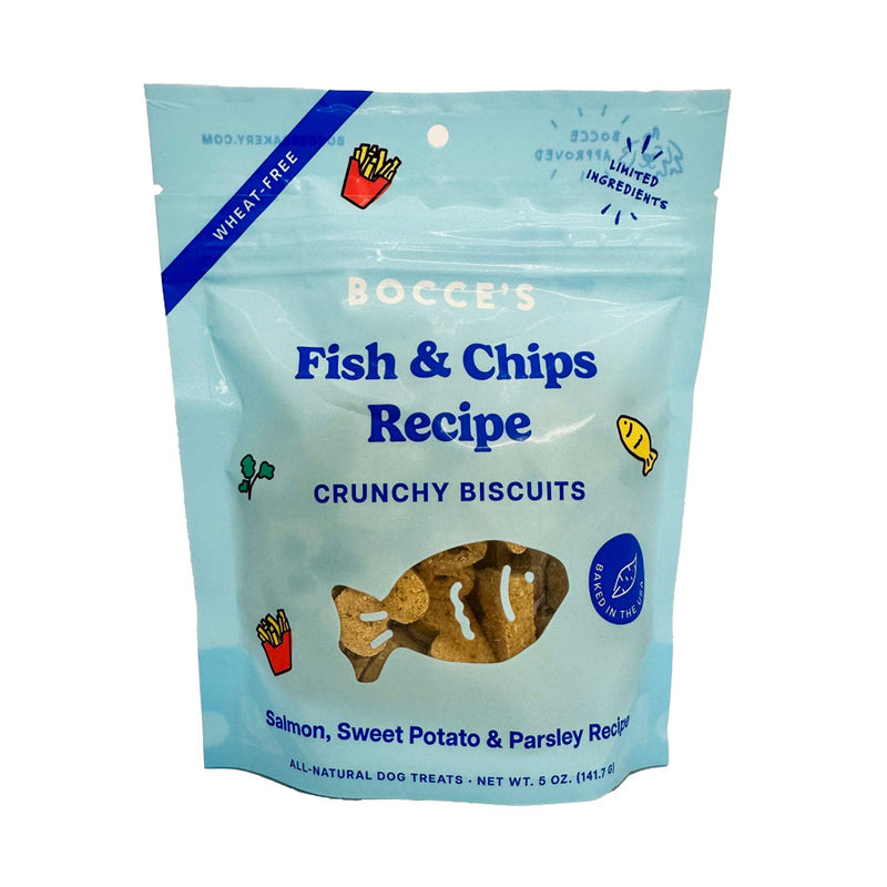 Fish & Chips Crunchy Biscuits | Bocce's Bakery Dog Treats