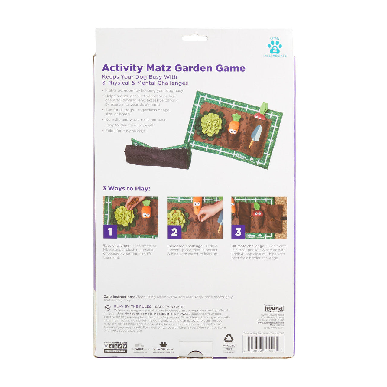 Garden Game Dog Snuffle Puzzle Mat | Outward Hound Activity Matz