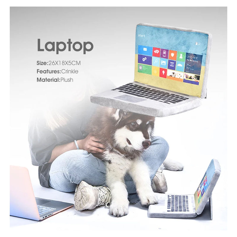 Computer Teddy Laptop | High-tech Series Smart Electronics Shape Dog Plush Toy – Teddys