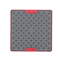 A red square hard case rubber mat with plus signs inside.