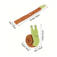 Snail design dog snuffle toy