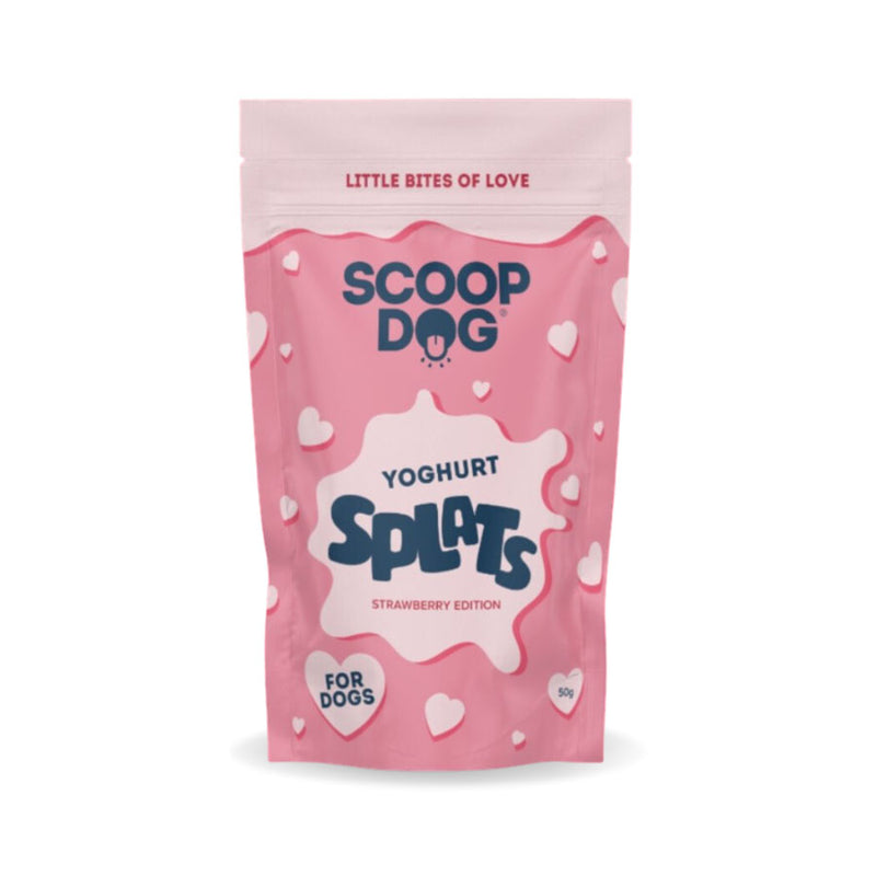 Strawberry Yoghurt Splats Dog Treats | Scoop Dog