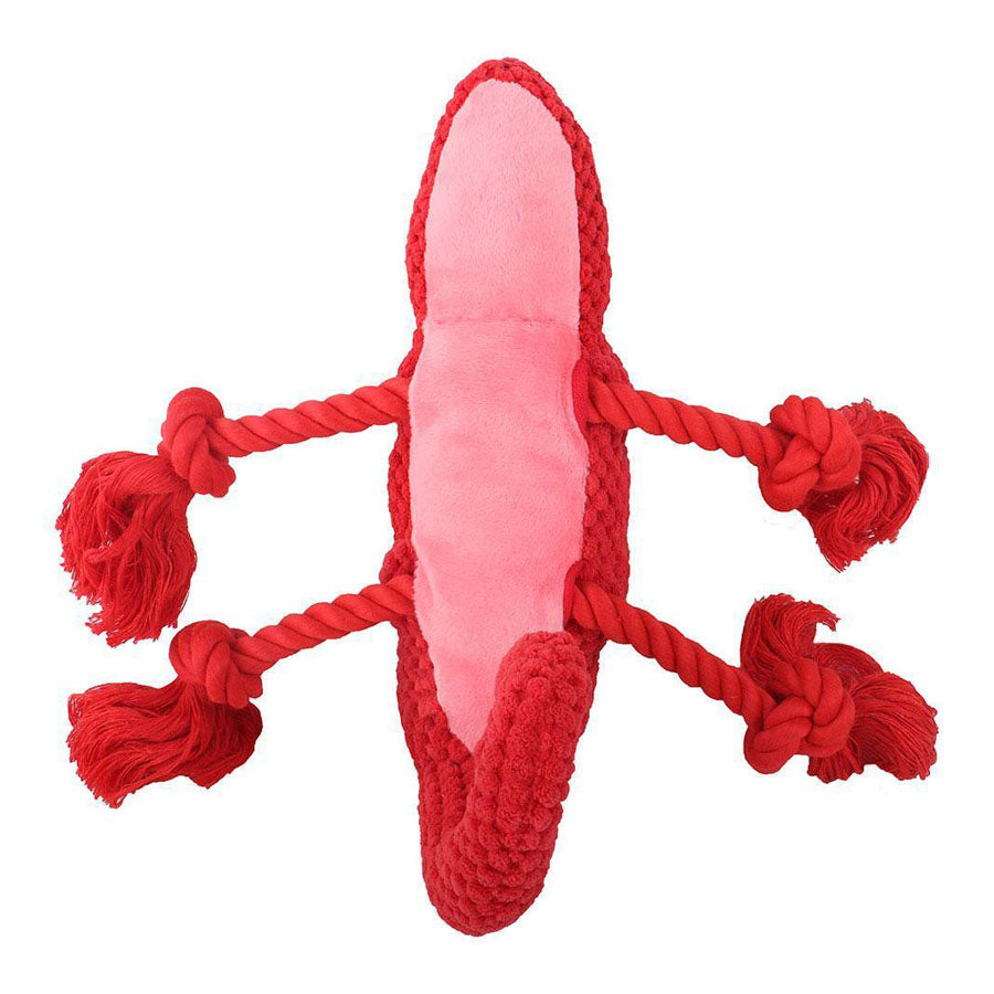 Chameleon Themed Plush Rope Dog Toy