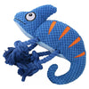 Chameleon Themed Plush Rope Dog Toy