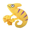 Chameleon Themed Plush Rope Dog Toy