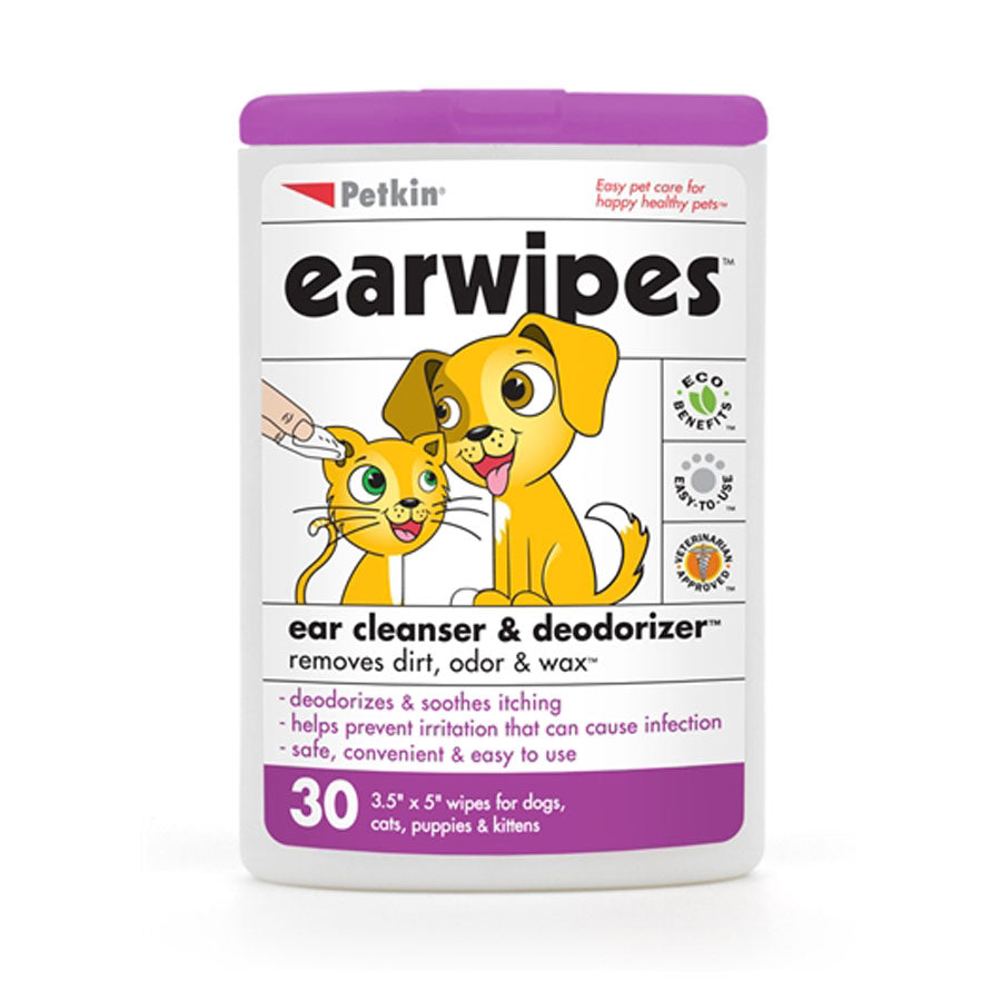 Ear Wipes 30 pack | Petkin