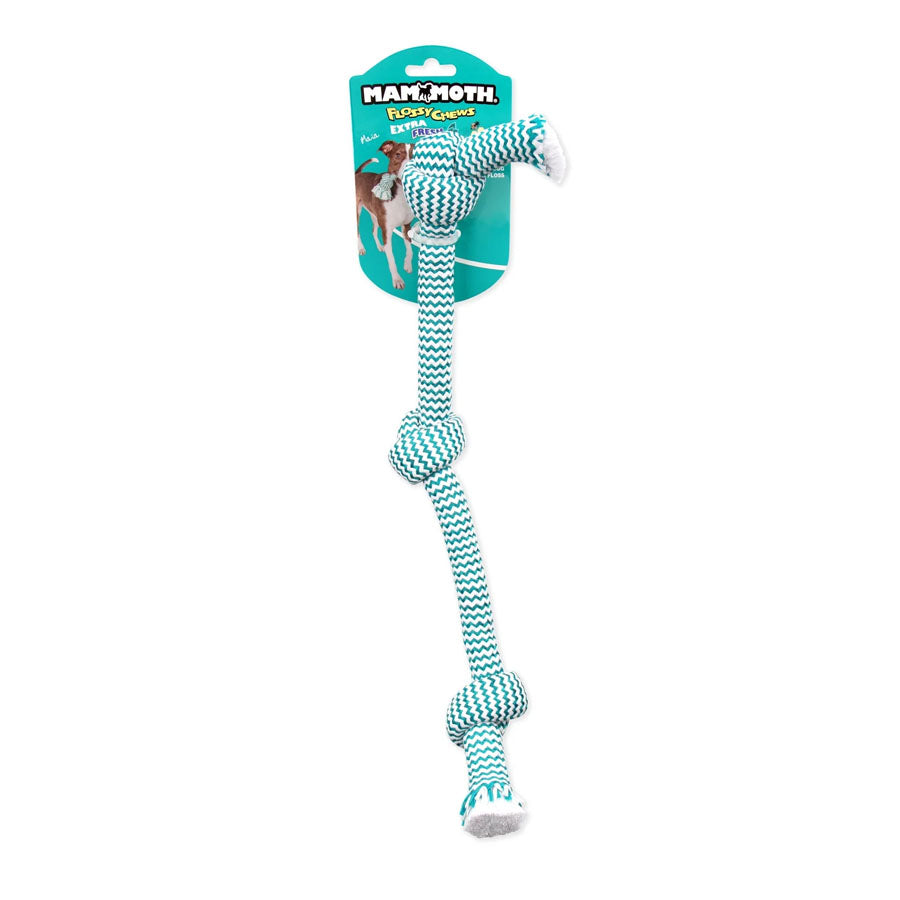 Extra FRESH 3 Knot Tug Rope Dog Toy