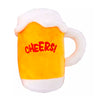 Beer Themed Squeaky Dog Plush Toy