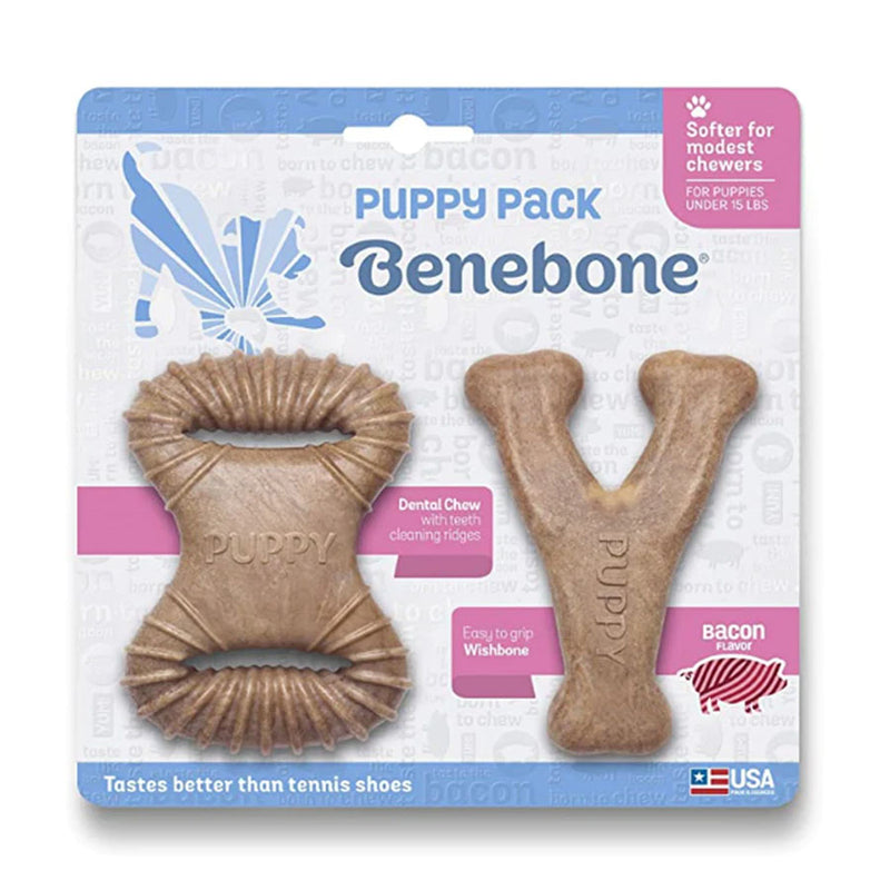Benebone Bacon Chew Toys - For Puppies