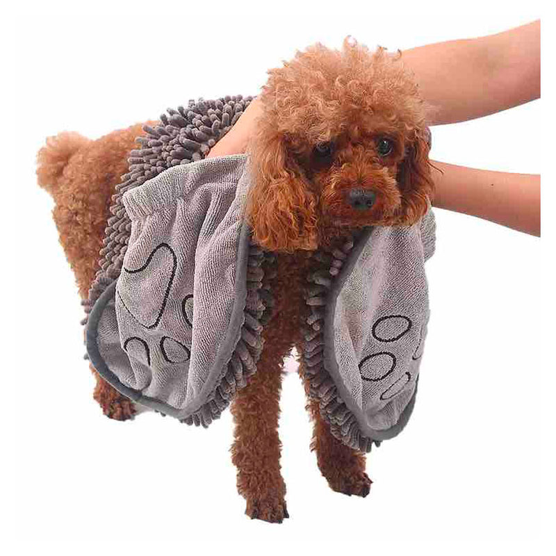 Extra absorbent microfibre dog bath towel