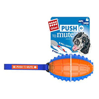 Gigwi Push-to-Mute Rugby Ball Dog Toy
