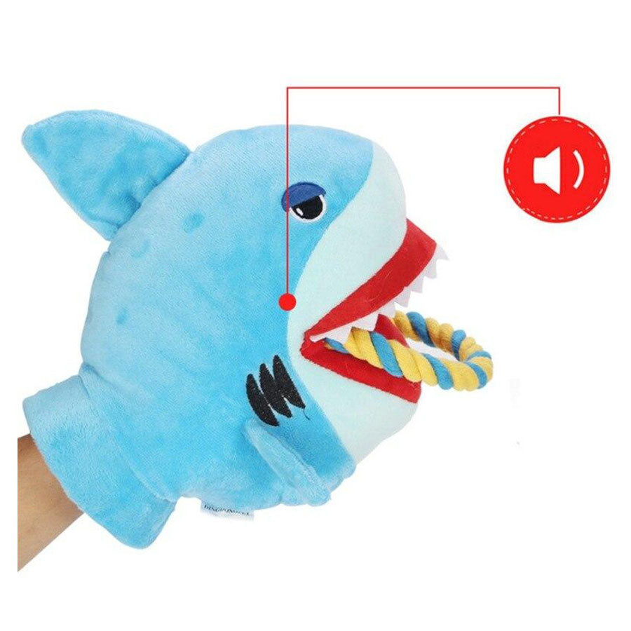 Shark Themed Dog Tug of War Toy