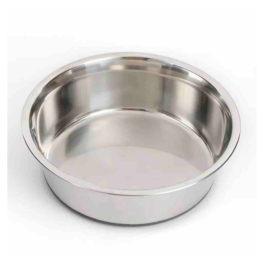 Stainless Steel Dog Bowl with Silicone Base