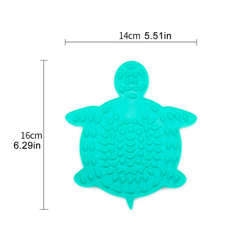 Turtle themed dog silicone lick mat