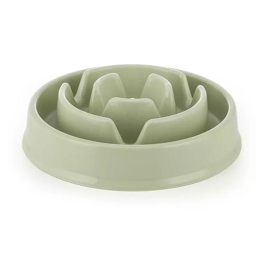 Water Drop Themed Slow Feeder Dog Bowl