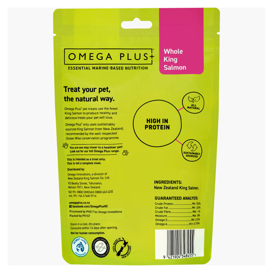 Omega Plus Whole Salmon Treats 80g