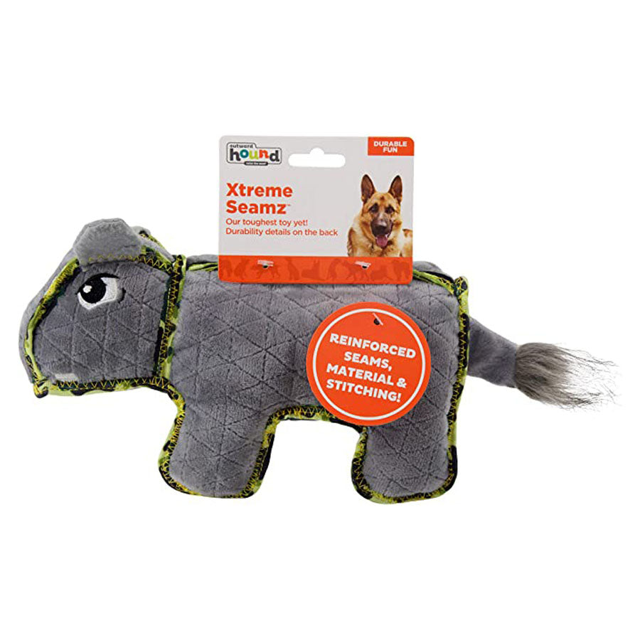 Xtreme Seamz Hippo Reinforced Dog Toy