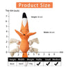 Fox Themed Plush Rope Dog Toy